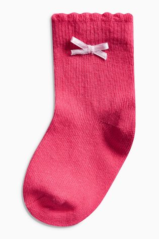 Pink Multi Five Pack Socks (Younger Girls)